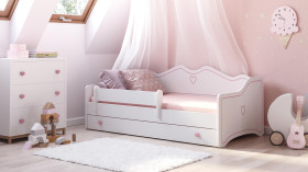 Łóżko dziecięce Emma 140x70, w zestawie z szufladą