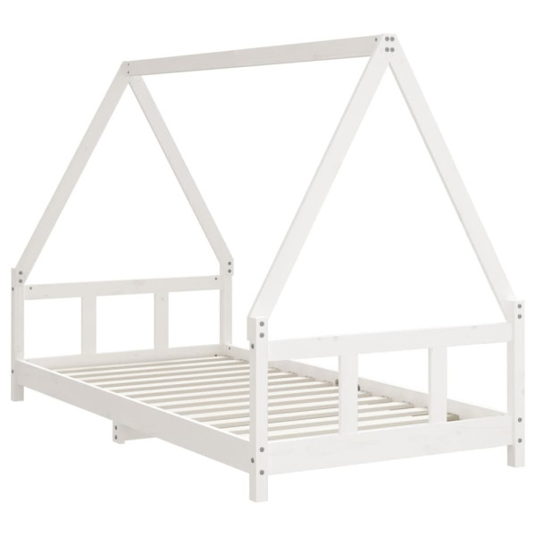 łóżko dla dzieci Biały 195.5 x 95.5 x 133 cm Lite drewno sosnowe vidaXL, 10130982