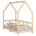 łóżko dla dzieci Brąz 145.5 x 75.5 x 137 cm Lite drewno sosnowe vidaXL, 10132047