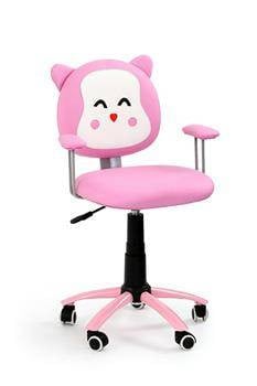 Fotel biurowy dla dziecka Lili różowy, 1013887