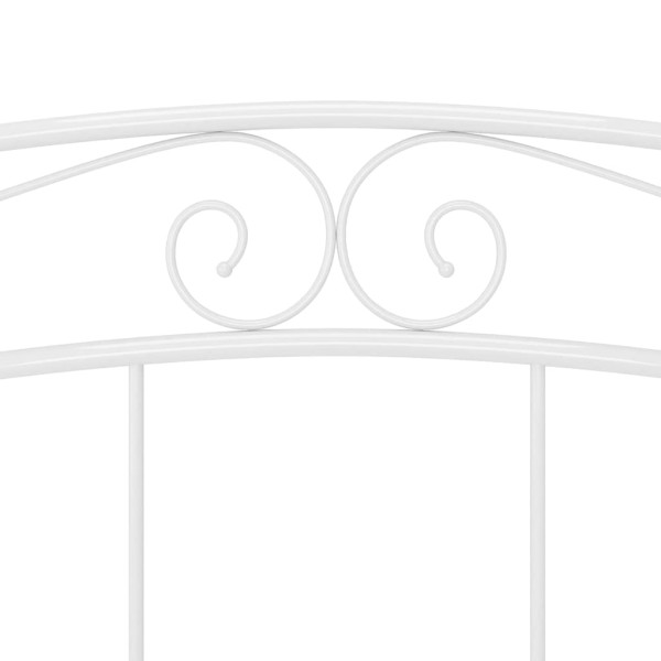 Rama łóżka Biały 209 x 187 x 92.5 cm Metal vidaXL, 10152975