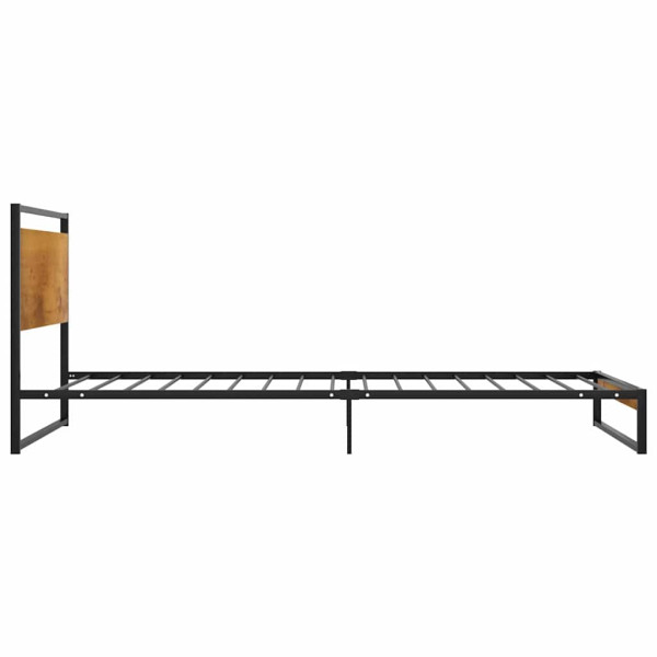 Rama łóżka Czarny 208 x 104 x 82.5 cm Metal vidaXL, 10153621