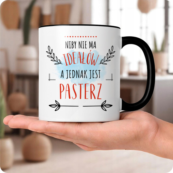 Kubek Dla Pasterza na Prezent z Nadrukiem ze Zdjęciem 330 ml Czarny, 10174001