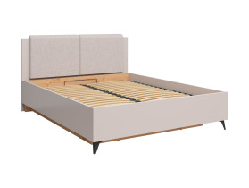 Łóżko Velton B1 160x200 ze stelażem i pojemnikiem kaszmir