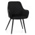 Inny kolor wybarwienia: Krzesło tapicerowane pikowane do salonu jadalni COLIN czarny