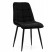 Inny kolor wybarwienia: Krzesło tapicerowane welurowe CHIC velvet aksamit czarny
