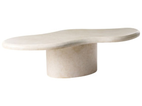 Stolik kawowy CONZA 57 cm 120 cm Beżowy