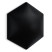 Inny kolor wybarwienia: Panel Tapicerowany Eko Skóra Heksagon Czarny 26x30cm