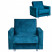 Inny kolor wybarwienia: Fotel rozkładany Alicja turkusowy morski niebieski