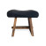 Produkt: Krzeselko Suar ze skórą - Naturalny czerń