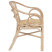 Krzesło Rattanowe Składane z Podłokietnikami Brązowe do Jadalni i Kuchni, 10272110