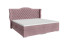 Inny kolor wybarwienia: Ropez Montana 200x200 łóżko z topperem i pojemnikami różowy
