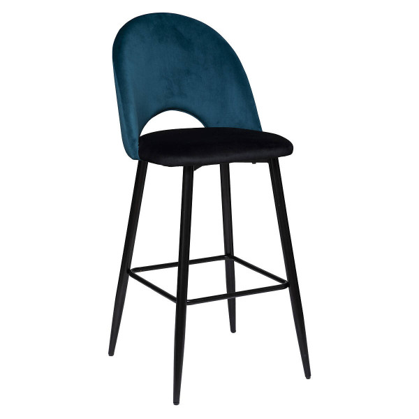 Krzesło barowe welurowe KARA, 110 cm, 1034421