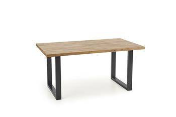 Stół Radus 160x90 drewno lite - dębowe, stal, 1034668
