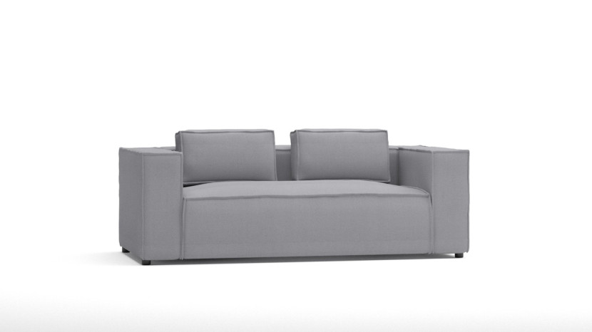 Ropez Cloe sofa 2 osobowa bez funkcji mikrofibra szary, 1037323
