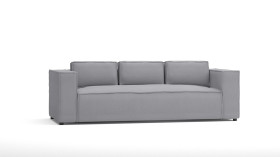 Ropez Cloe sofa 3 osobowa bez funkcji mikrofibra szary
