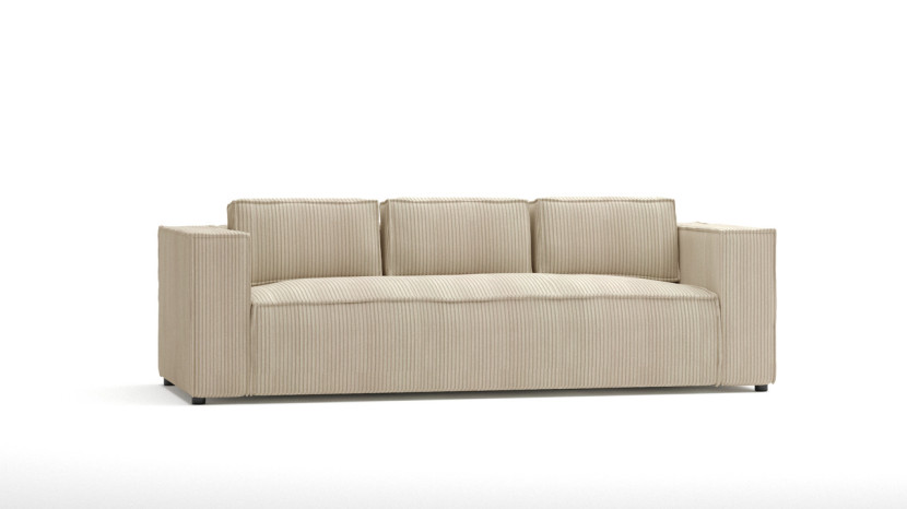 Ropez Cloe sofa 3 osobowa bez funkcji tkanina sztruks beż, 1037346