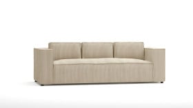Ropez Cloe sofa 3 osobowa bez funkcji tkanina sztruks beż