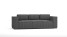 Inny kolor wybarwienia: Ropez Cloe sofa 3 osobowa bez funkcji tkanina sztruks grafit