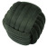 Puf pleciony z weluru w kolorze zielonym 45x45x45 cm, 10377263