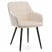 Inny kolor wybarwienia: Krzesło tapicerowane ORTE beżowy welur do salonu jadalni