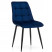 Inny kolor wybarwienia: Krzesło tapicerowane welurowe CHIC velvet aksamit granatowy