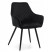 Inny kolor wybarwienia: Krzesło tapicerowane pikowane welur VASTO czarne