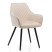Inny kolor wybarwienia: Krzesło tapicerowane pikowane welur VASTO beżowe