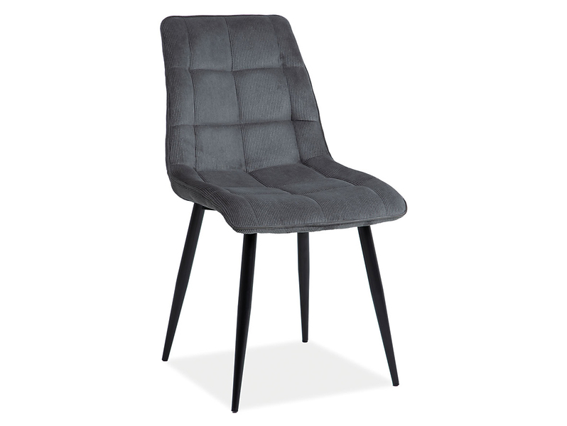 krzesło sztruks szary Chic, 1040018