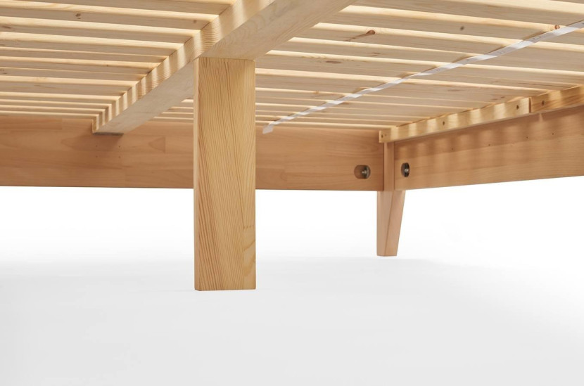 Łóżko bukowe Visby CANOPY z baldachimem, 160x200, naturalny, 1042200