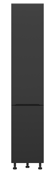 szafka kuchenna wysoka Sole L6 40 cm z koszem cargo czarny mat, 1042387