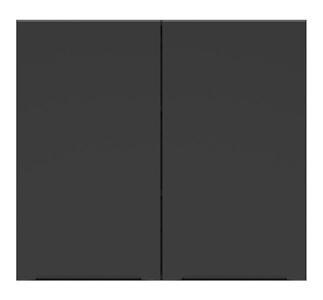 szafka kuchenna górna Sole L6 80 cm dwudrzwiowa czarny mat, 1042558