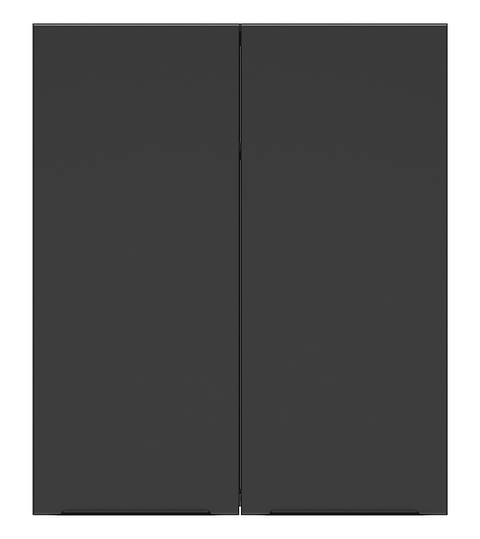 szafka kuchenna górna Sole L6 80 cm z ociekarką dwudrzwiowa czarny mat, 1042576