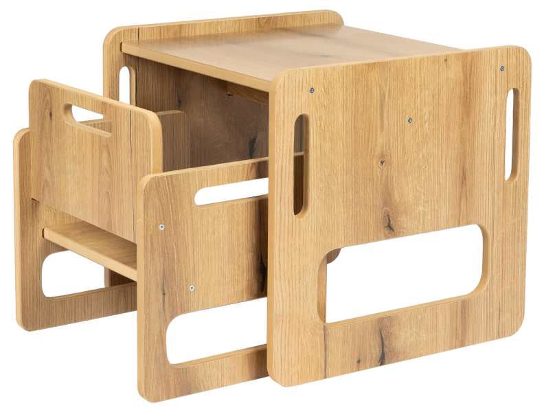Stolik z krzesełkiem dla dzieci MINO 2-4 lat zestaw do pokoju Verk.design, 10427762