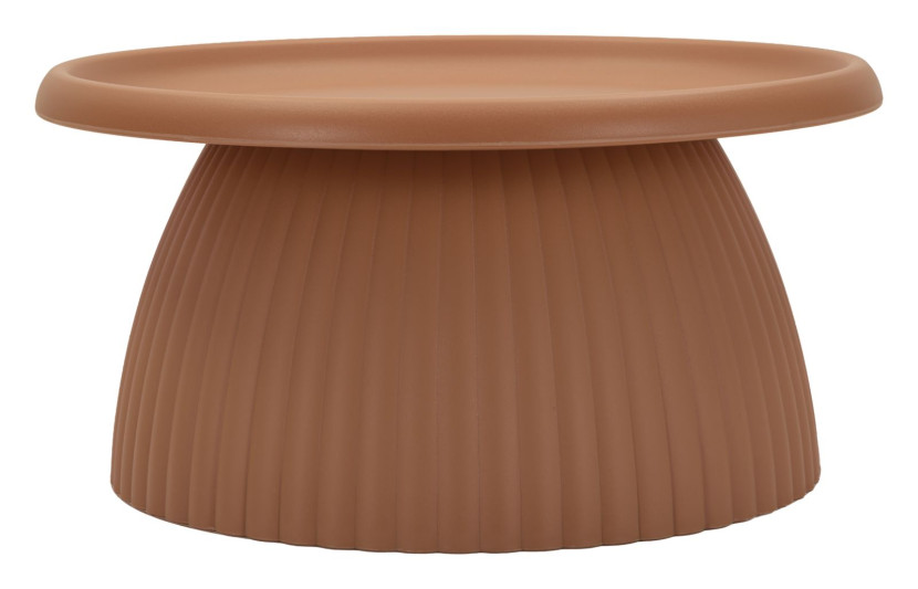 Stolik z PP w kolorze cegły ø 70x35 cm, 10435271