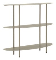 Konsola metalowa w kolorze taupe 90x28x81 cm
