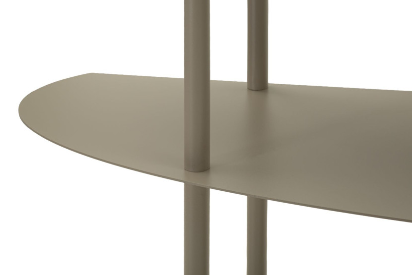 Konsola metalowa w kolorze taupe 90x28x81 cm, 10438723