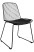 Produkt: Krzesło MILES czarne - metal, ekoskóra
