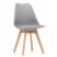 Inny kolor wybarwienia: Krzesło skandynawskie z poduszką DUBLIN jasny szary