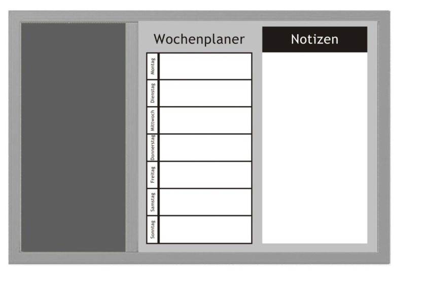Tablica na notatki WOCHENPLANER, 3 w 1, 60x40 cm, ZELLER, 1046283