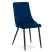 Inny kolor wybarwienia: Krzesło tapicerowane welurowe granatowe UNO welur aksamit