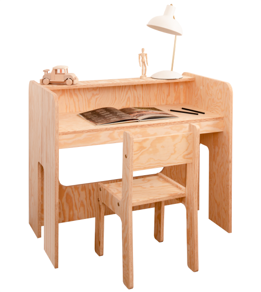 Zestaw dla dzieci drewniany biurko + krzesełko MIMI BRK, 1046736