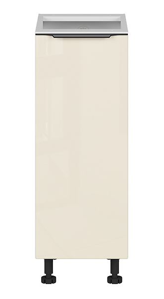 szafka kuchenna dolna Sole L6 30 cm z koszem cargo magnolia perła, 1048531
