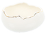 Produkt: osłonka na doniczkę skorupka jajka biało-złota
