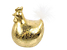Produkt: figurka Kura z piórkiem złota