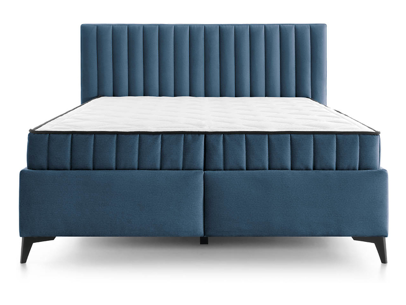 łóżko kontynentalne Joy 160x200 z pojemnikami niebieskie, 1054046