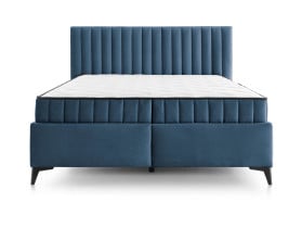 łóżko kontynentalne Joy 180x200 z pojemnikami niebieskie