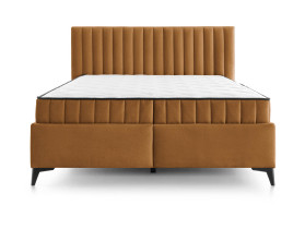 łóżko kontynentalne Joy 160x200 z pojemnikami brązowe