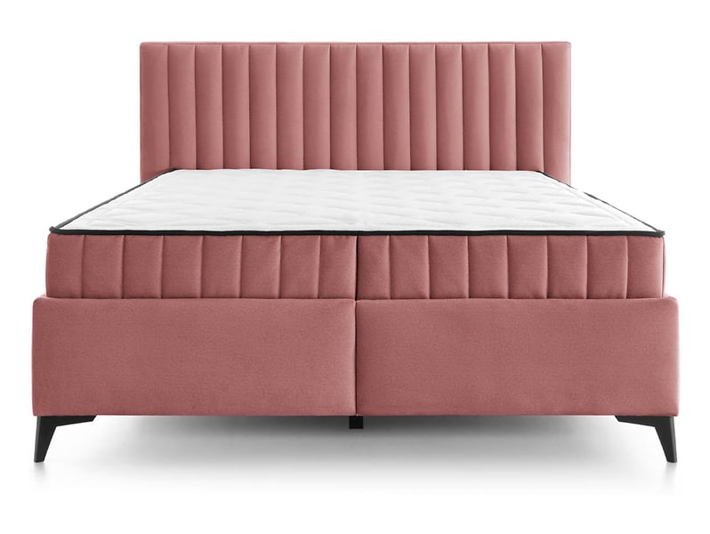 łóżko kontynentalne Joy 160x200 z pojemnikami różowe, 1054090