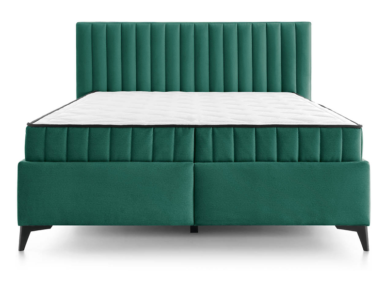 łóżko kontynentalne Joy 160x200 z pojemnikami zielony, 1054094